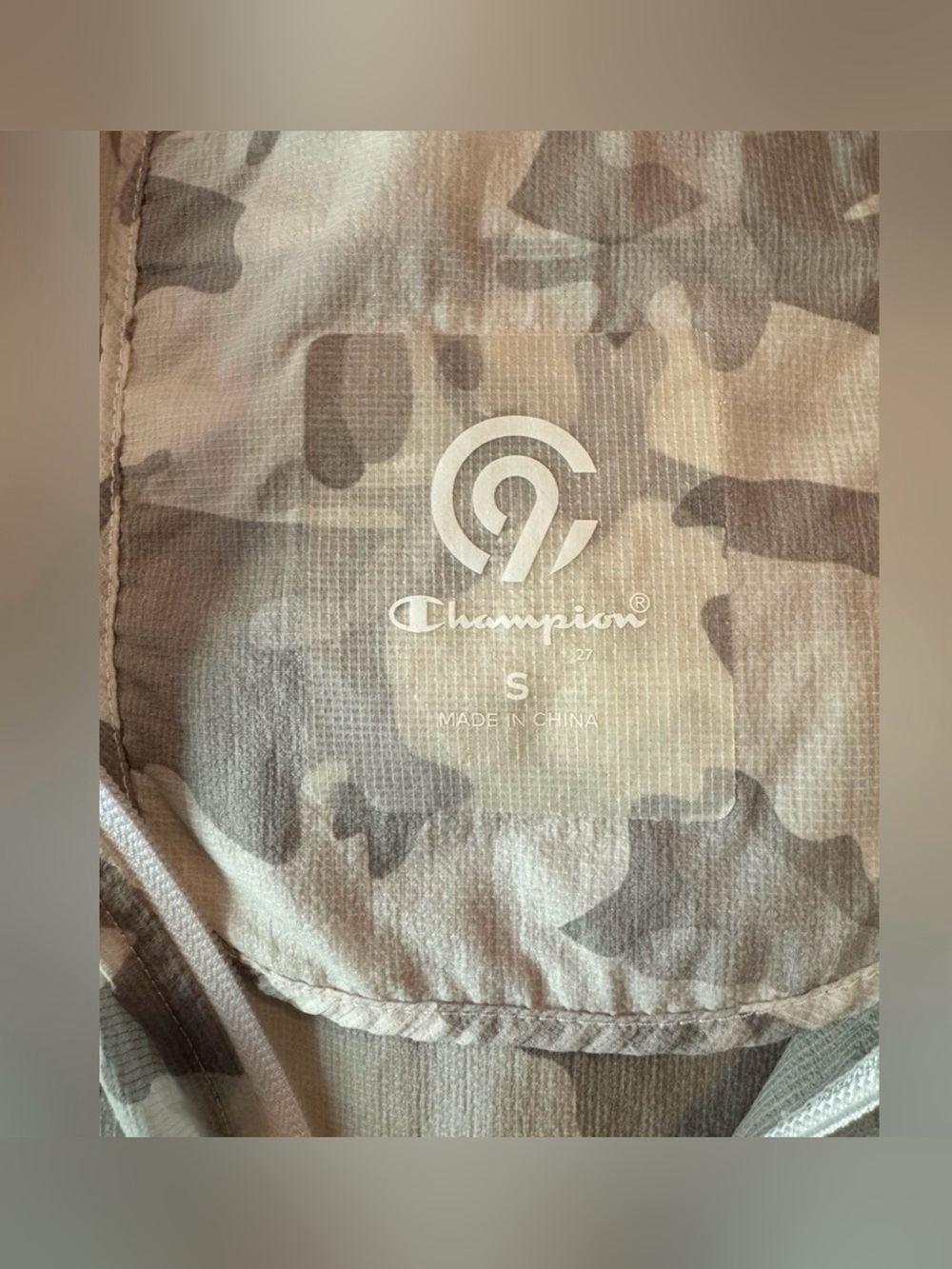 Champion Gray Camouflage Hooded Jacket Women - Picture 6 of 9